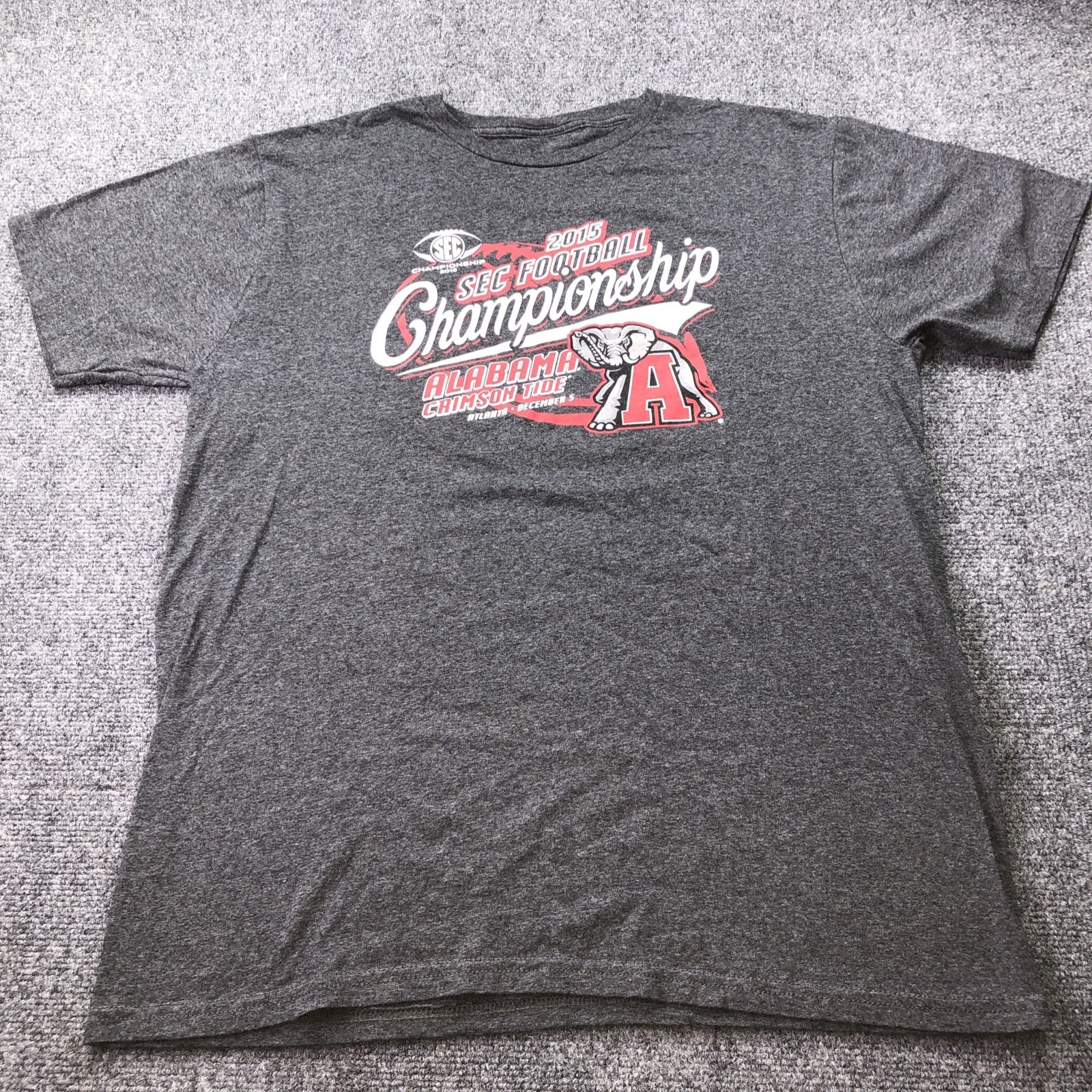 Mens Alabama Crimson Tide 2015 Sec Football Championship Mens Large Shirt Blk